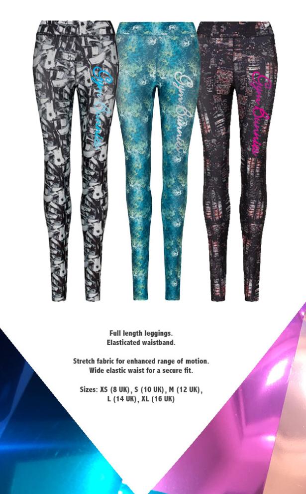 patterned fitness leggings