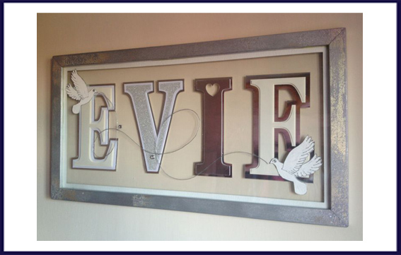 personalised name frame hednesford susan leadbeater 123pixiedust 