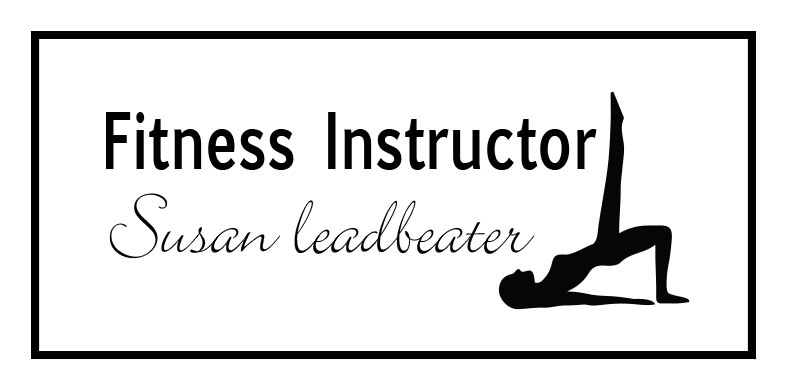susan leadbeater fitness instructor logo with lady 