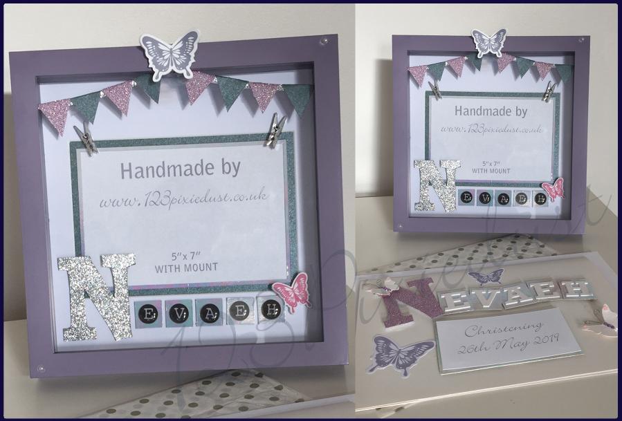 123pixiedust susan leadbetaer designer hednesford box frame cards personalised gifts