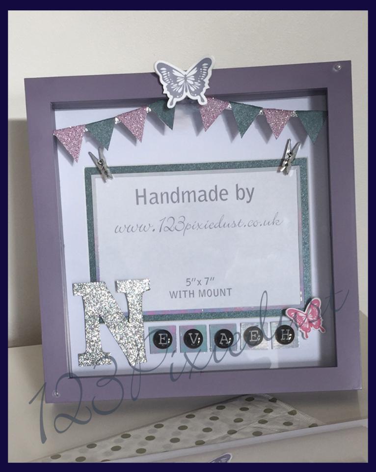 personalised baby box frame 123pixiedust