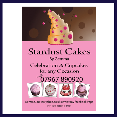 cakes stafford leaflet design